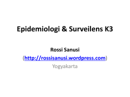 Epidemiologi & Surveilens K3_Aprill2014