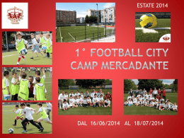 1° FOOTBALL CITY CAMP MERCADANTE