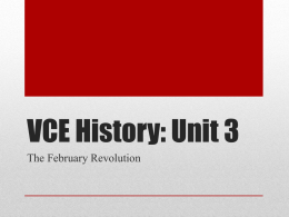 The February Revolution - vcehistory