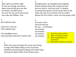 Poetry revision 2014 NEW