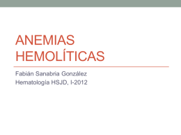 Anemias hemolíticas - Sextosemestreucimed