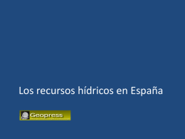 Los recursos hídricos en España