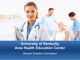 Reimbursements - Area Health Education Center