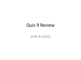 Quiz 9 Review