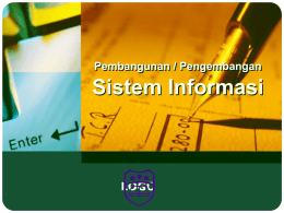 Pertemuan 8 &ndash; 9 &ndash; Pembangunan