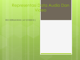 Representasi Data Audio Dan Video