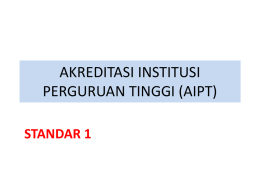 AIPT – Penilaian Standar 1
