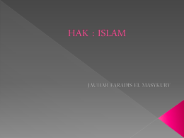 HAK : ISLAM - himaihuinsuka