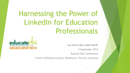Harnessing the Power of LinkedIn for Education