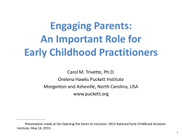 Parent Engagement session PowerPoint