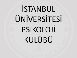 İÜPK Hakkında - İstanbul Üniversitesi
