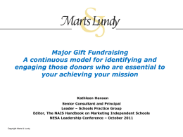Major Gift Fund Raising