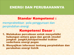 Energi - MI ISLAMIYAH TAWANGREJO