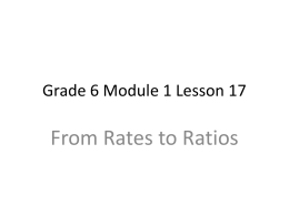 Grade 6 Module 1 Lesson 17