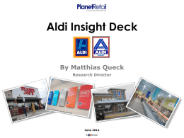 Aldi Insight Deck By Matthias Queck Research Director