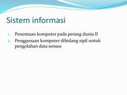 kuliah sistem informasi