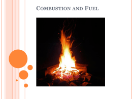 Combustion and Fuel - Integrated Science 1