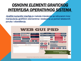 Osnovni elementi grafickog interfejsa operativnog sistema