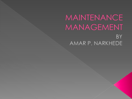 maintenance management ppt