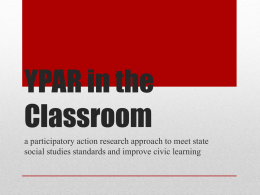 YPAR in the Classroom