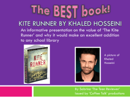 Kite Runner by Khalid Hosseni - The Teen Reviewer