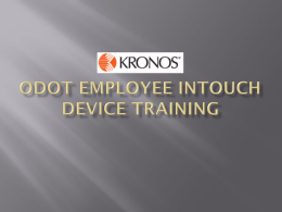 Employee InTouch Training