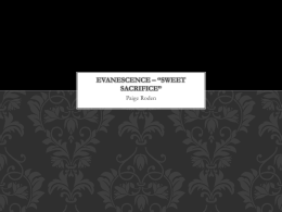 Evanescence – “Sweet Sacrifice” Analysis