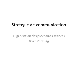 Stratégie de communication - Patrick