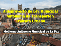 título i transporte y tránsito urbano