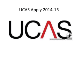UCAS Apply 2014-15