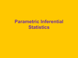 Parametric Inference