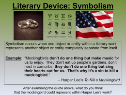 Literary Device: Symbolism