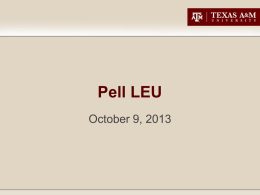 Pell LEU Processing