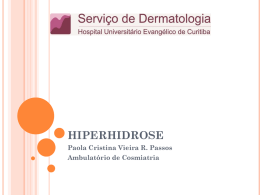 HIPERHIDROSE - Dermatologia HUEC