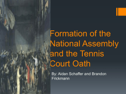 Formation of the National Assembly and the Tennis Court Oath