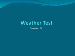 Weather Test