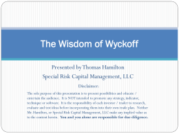 Wisdom of Wyckoff