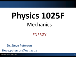 PHY1025F-2014-M04-Energy-Lecture Slides