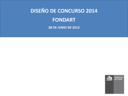 Presentación Fondart 2014 - Consejo Nacional de la Cultura y las