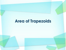 Area of Trapezoid - Peacock