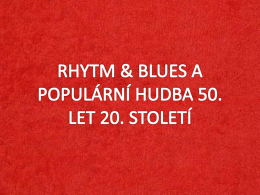 POPUL&Aacute;RN&Iacute; HUDBA 50. LET 20. STOLET&Iacute;