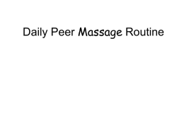 Daily Massage Routine
