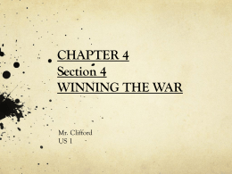 Ch. 4 Sec. 4 Winning the War