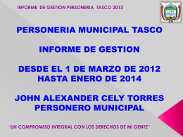 Descargar INFORME DE GESTION 2013