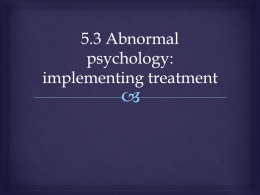 5.3 implementing treatment