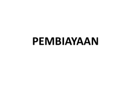 PEMBIAYAAN