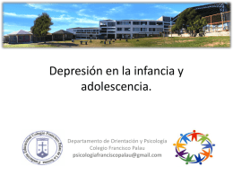 Depresión en la escuela - Colegio Francisco Palau