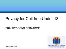 Children - International Association of Privacy Professionals