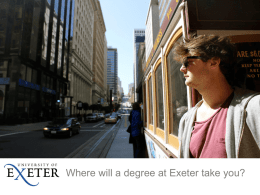1 st February - University of Exeter