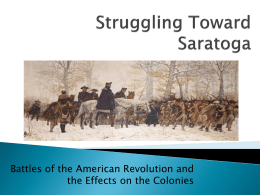 Struggling Toward Saratoga